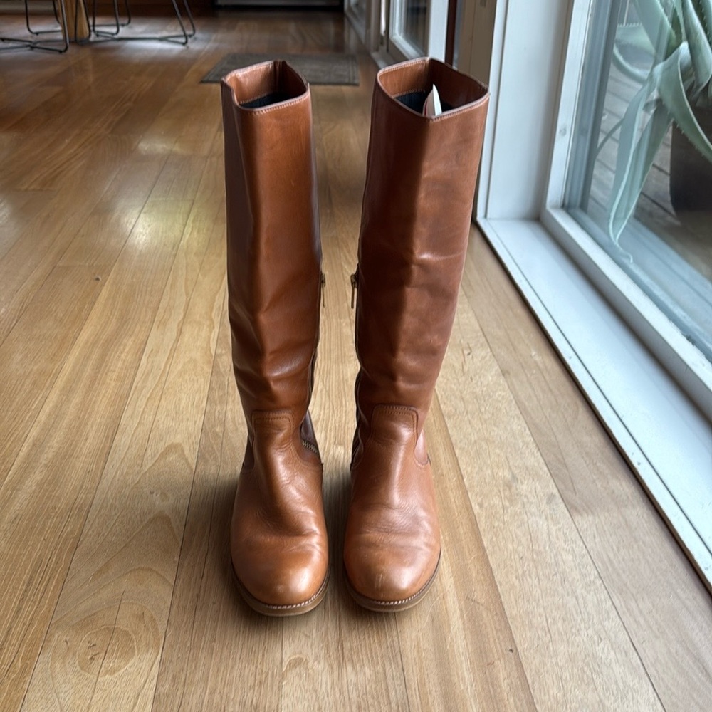 Coach Brown Leather Knee-High Boots